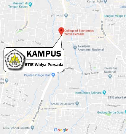 Location Google Map STIE Widya Persada Jakarta Pts Ptn